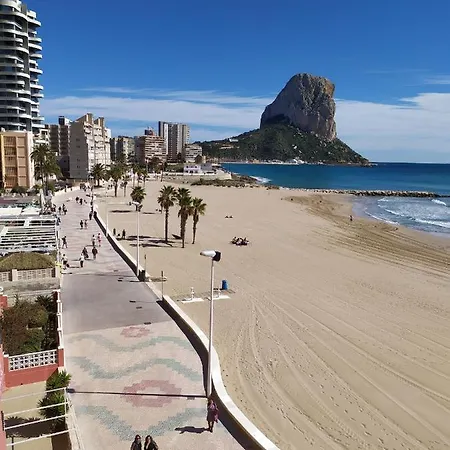 Primera Linea De Playa Con Garaje Lägenhet Calpe